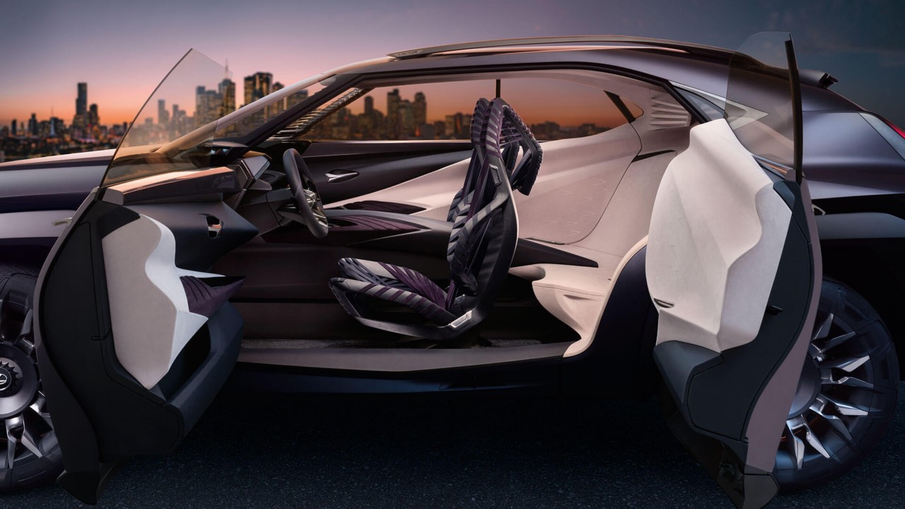 Lexus UX Compact Crossover concept car interior 